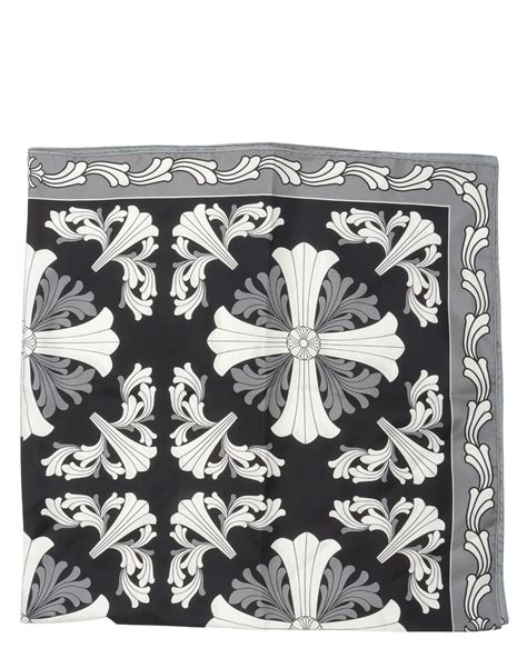 Silk Chrome Hearts Scarves for Women .